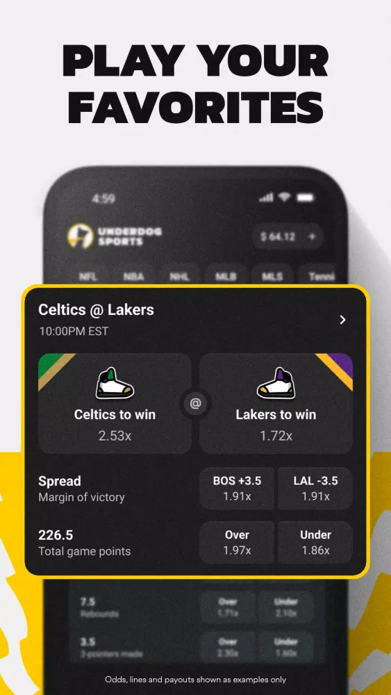 North Carolina UD Sportsbook Screenshots