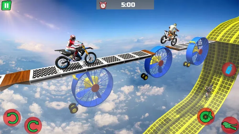 Capturas de tela do Motocross Obstacle Course