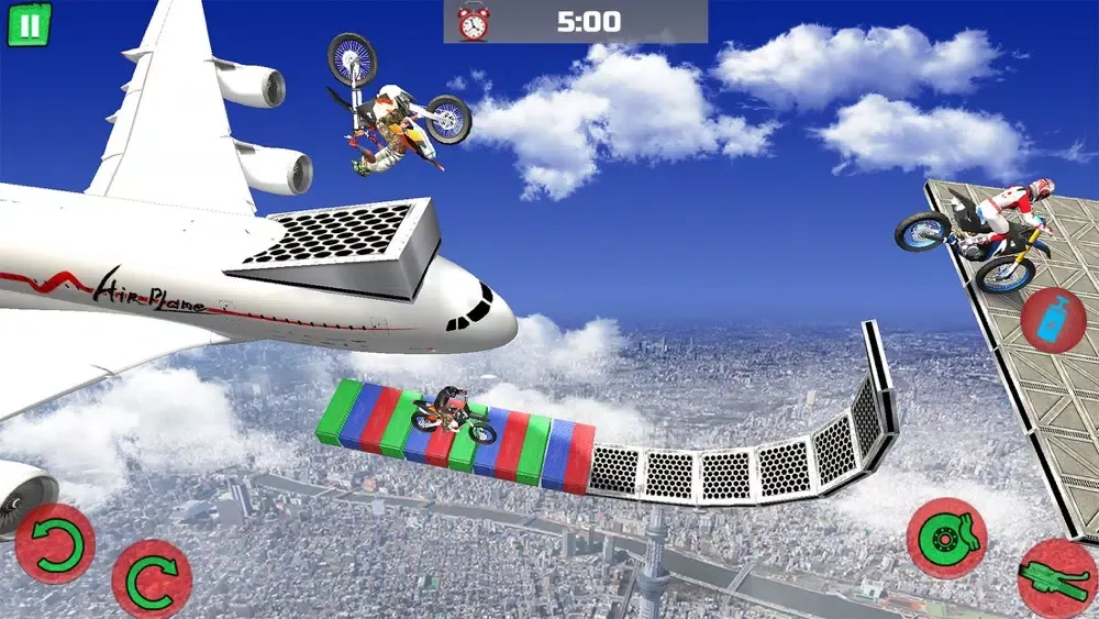 Capturas de tela do Motocross Obstacle Course