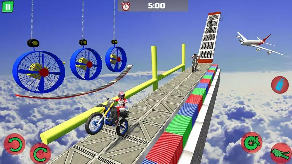 Capturas de tela do Motocross Obstacle Course