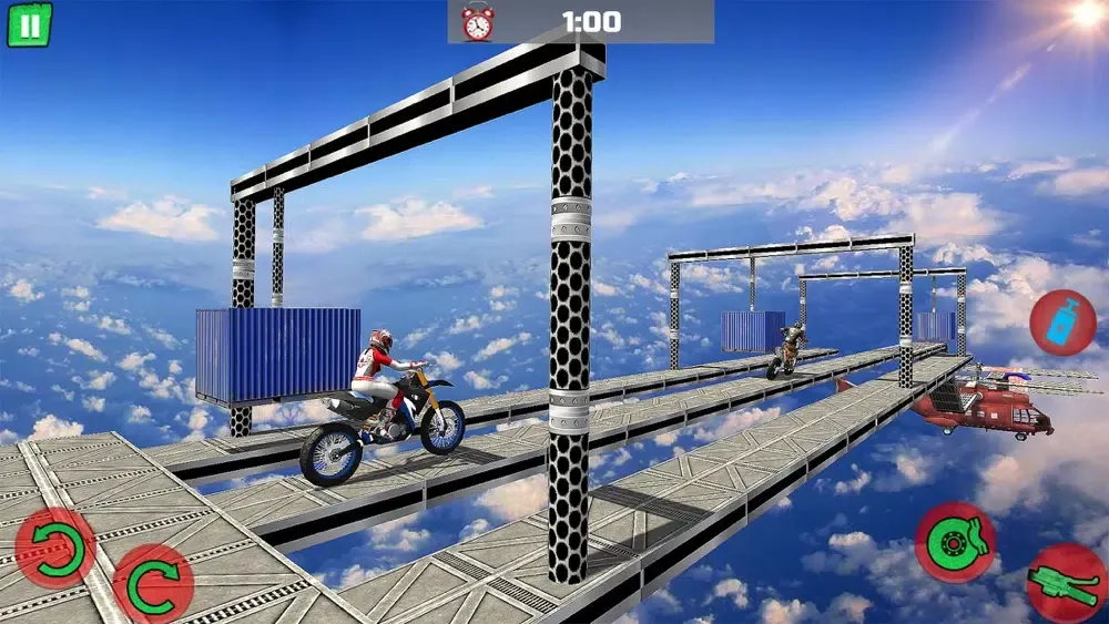 Capturas de tela do Motocross Obstacle Course