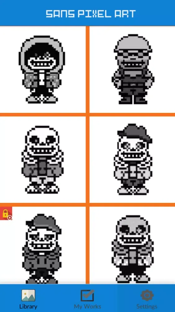 Undertale Sans Pixel Art应用截图