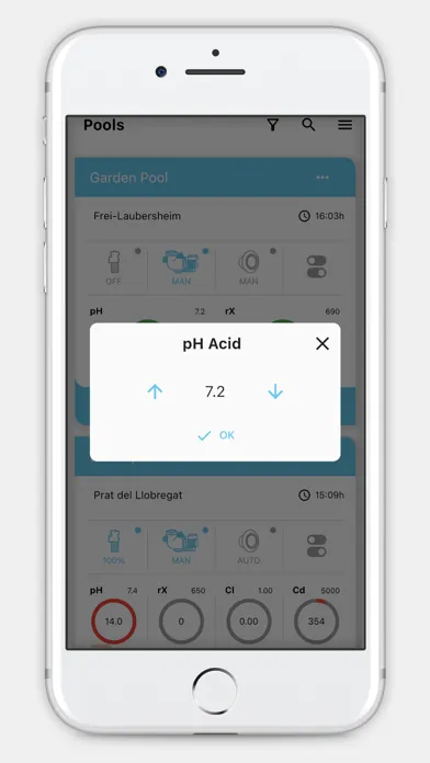 Hayward Poolwatch سکرین شاٹس