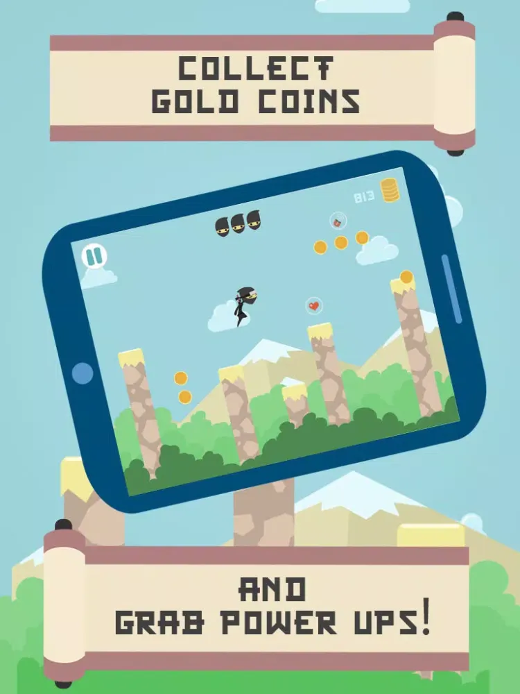 Скриншоты Amazing Ninja Jump Revenge iPad 