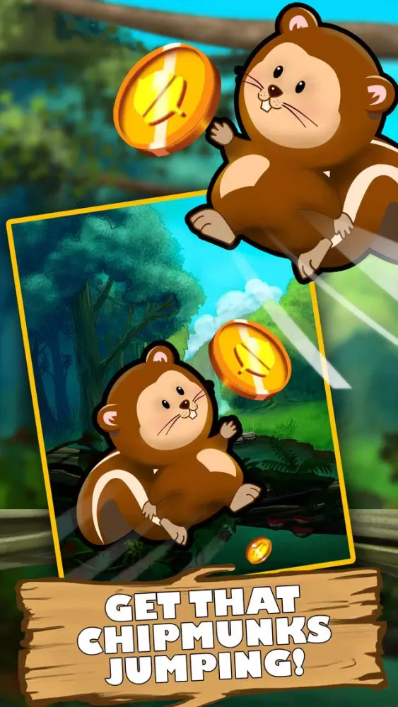 Tangkapan skrin Chipmunk Chase: Going Nuts for Acorns