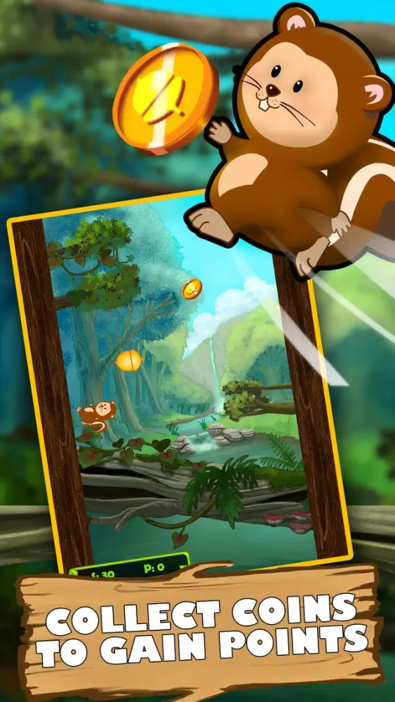 Tangkapan skrin Chipmunk Chase: Going Nuts for Acorns