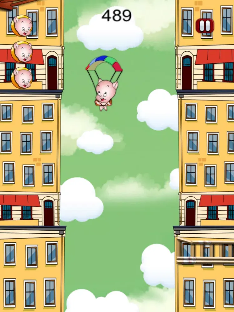 Crazy Parachute Pig Rescue iPad  スクリーンショット