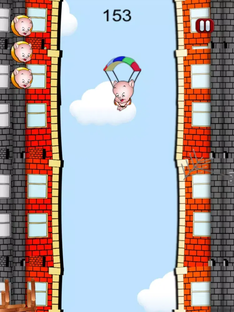 Crazy Parachute Pig Rescue iPad  スクリーンショット