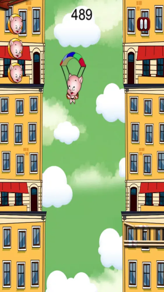 Crazy Parachute Pig Rescue スクリーンショット