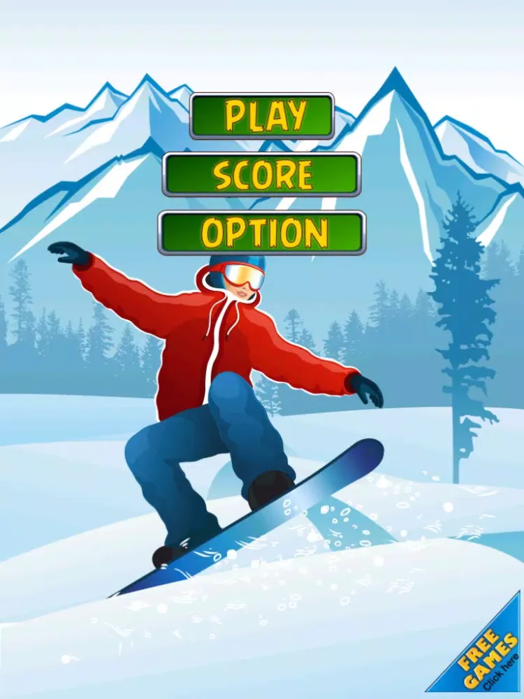 Crazy Downhill Snowboarding Stunt Racing Hero iPad 應用截圖