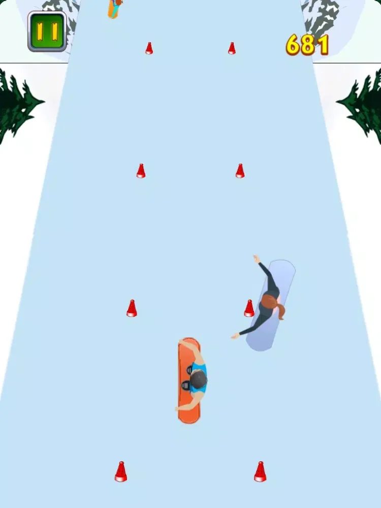 Crazy Downhill Snowboarding Stunt Racing Hero iPad 應用截圖