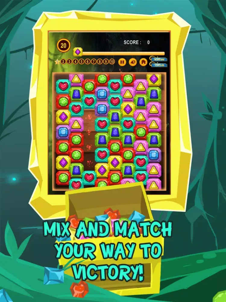 Capturas de pantalla de Diamond Miner Match 3 Gem Quest Pro iPad 