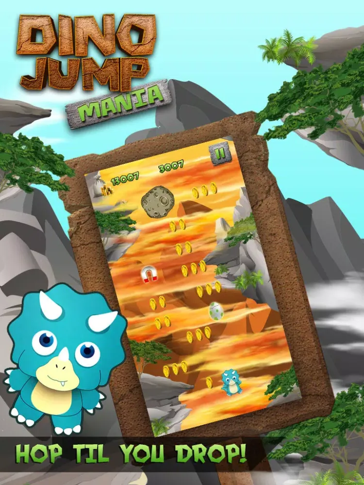 Captures d'écran de Dino Jump Mania: Free Jurassic Fantasy Quest iPad 