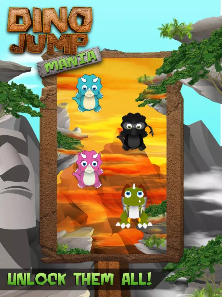 Captures d'écran de Dino Jump Mania: Free Jurassic Fantasy Quest iPad 
