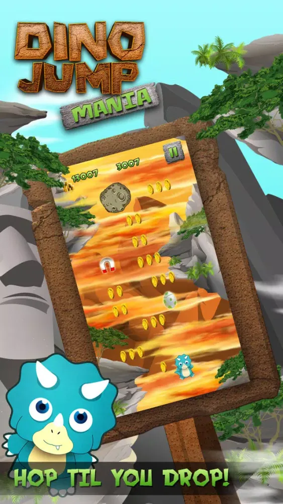 Captures d'écran de Dino Jump Mania: Free Jurassic Fantasy Quest