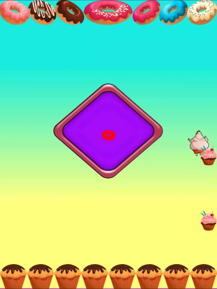 Captures d'écran de Fat Man Avoid Desserts: Don't Touch the Cake and Ice Cream iPad 