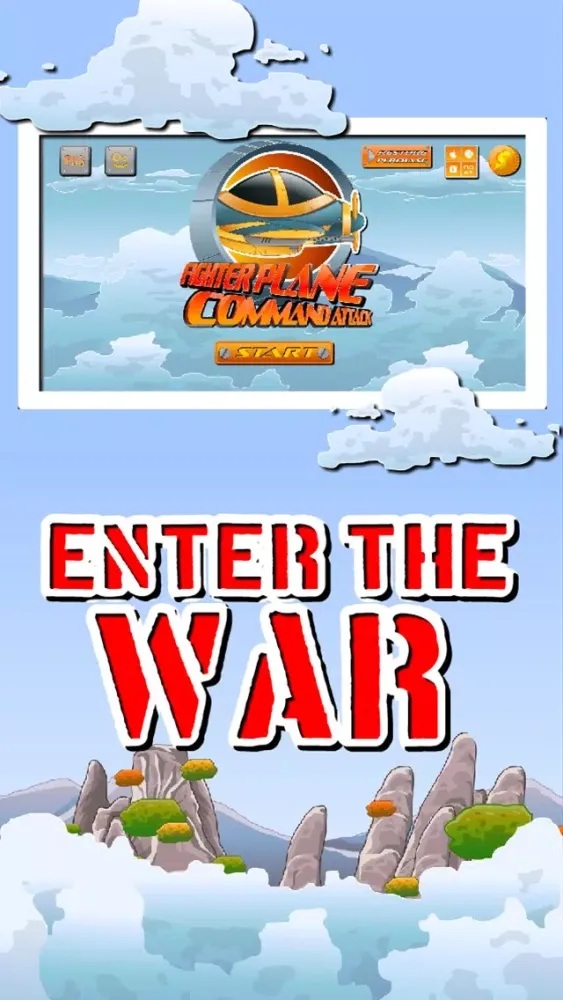 ภาพหน้าจอของ Fighter Airplane Command Attack