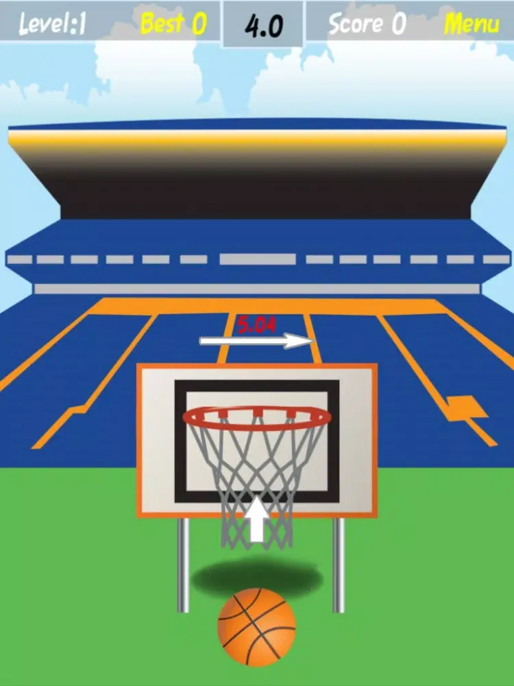 Flick Basketball Hoops Win: Perfect Toss Champions iPad 应用截图