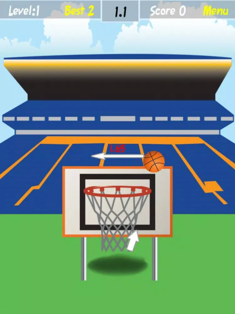 Flick Basketball Hoops Win: Perfect Toss Champions iPad 应用截图