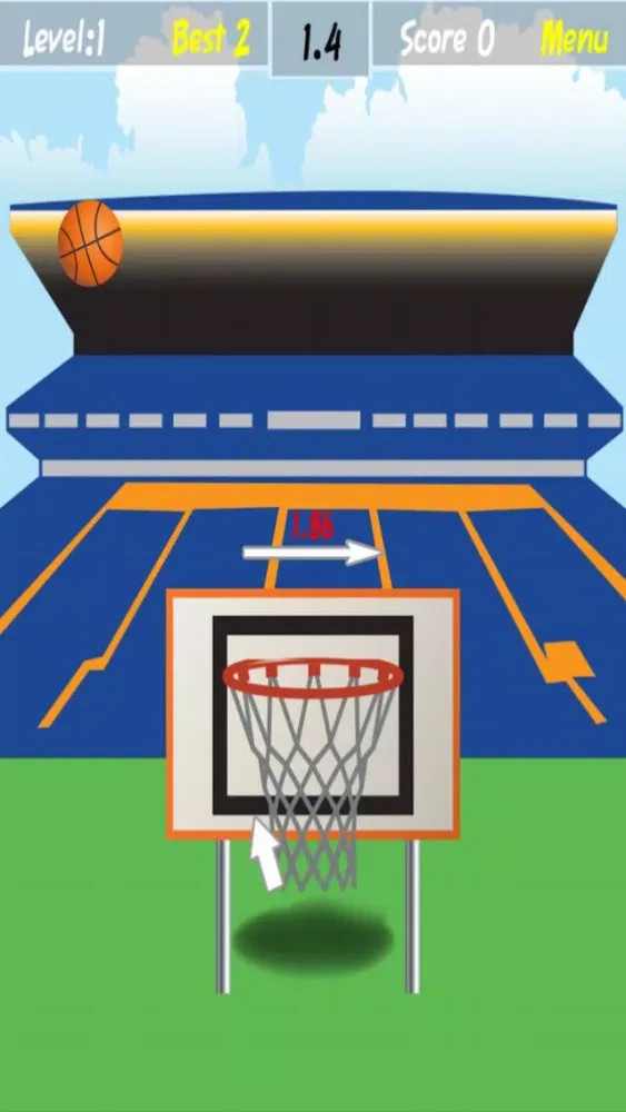 Flick Basketball Hoops Win: Perfect Toss Champions应用截图