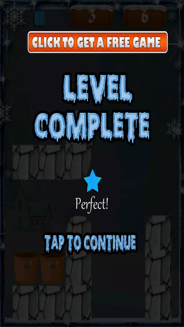 Captures d'écran de Frozen Ice Cubes Fall Strategy Challenge