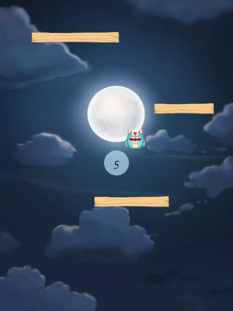 A Furry Mighty Monster Friend: Tiny Jump Quest iPad  स्क्रीनशॉट