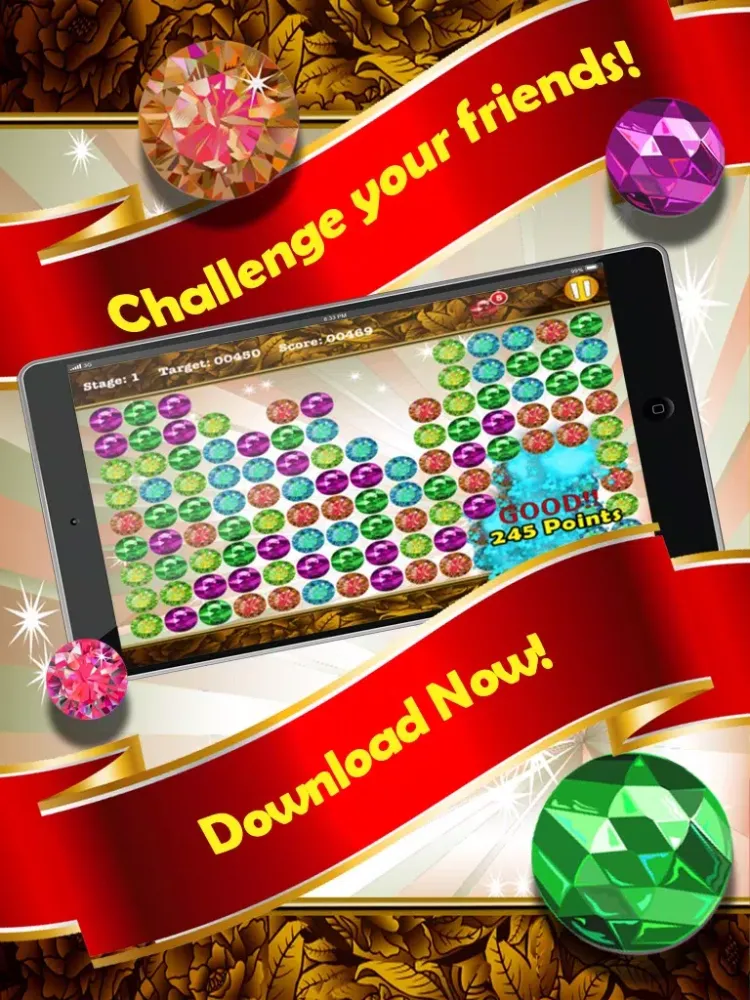 Capturas de pantalla de Gem Pop: Ultimate Popper Mania iPad 