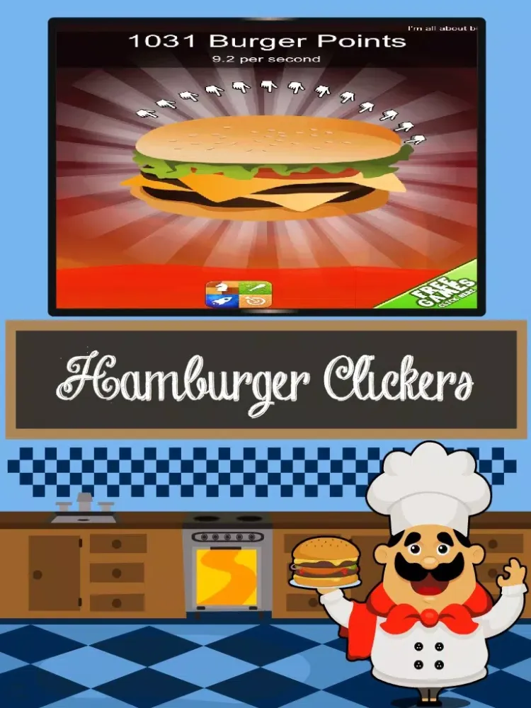Zrzuty ekranu Hamburger Clickers: Yummy Order Maker Mania iPad 
