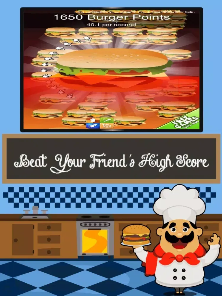 Zrzuty ekranu Hamburger Clickers: Yummy Order Maker Mania iPad 