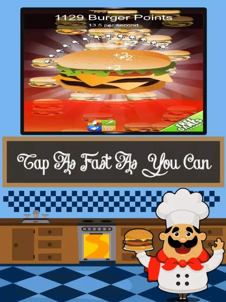 Zrzuty ekranu Hamburger Clickers: Yummy Order Maker Mania iPad 