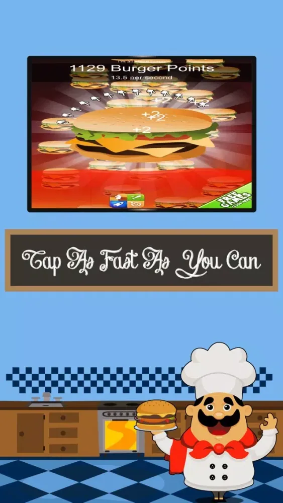 Zrzuty ekranu Hamburger Clickers: Yummy Order Maker Mania