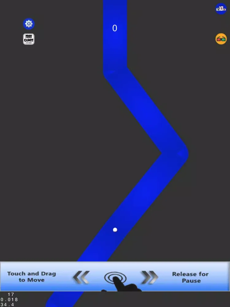 ภาพหน้าจอของ Impossible Stay In The Line Finger Game iPad 