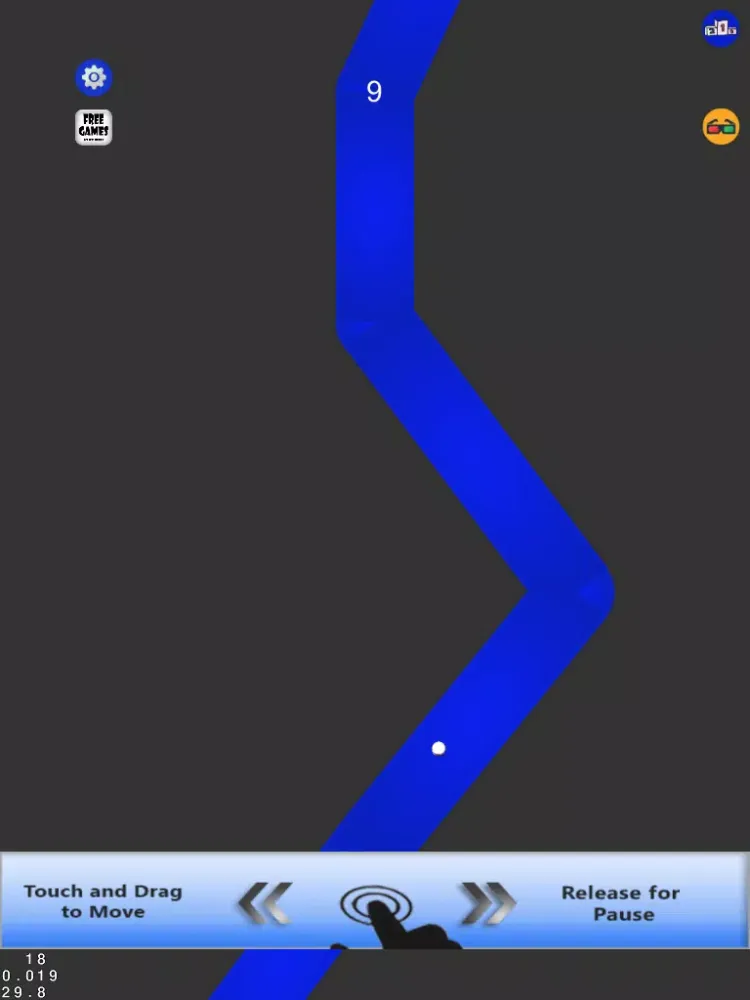 ภาพหน้าจอของ Impossible Stay In The Line Finger Game iPad 