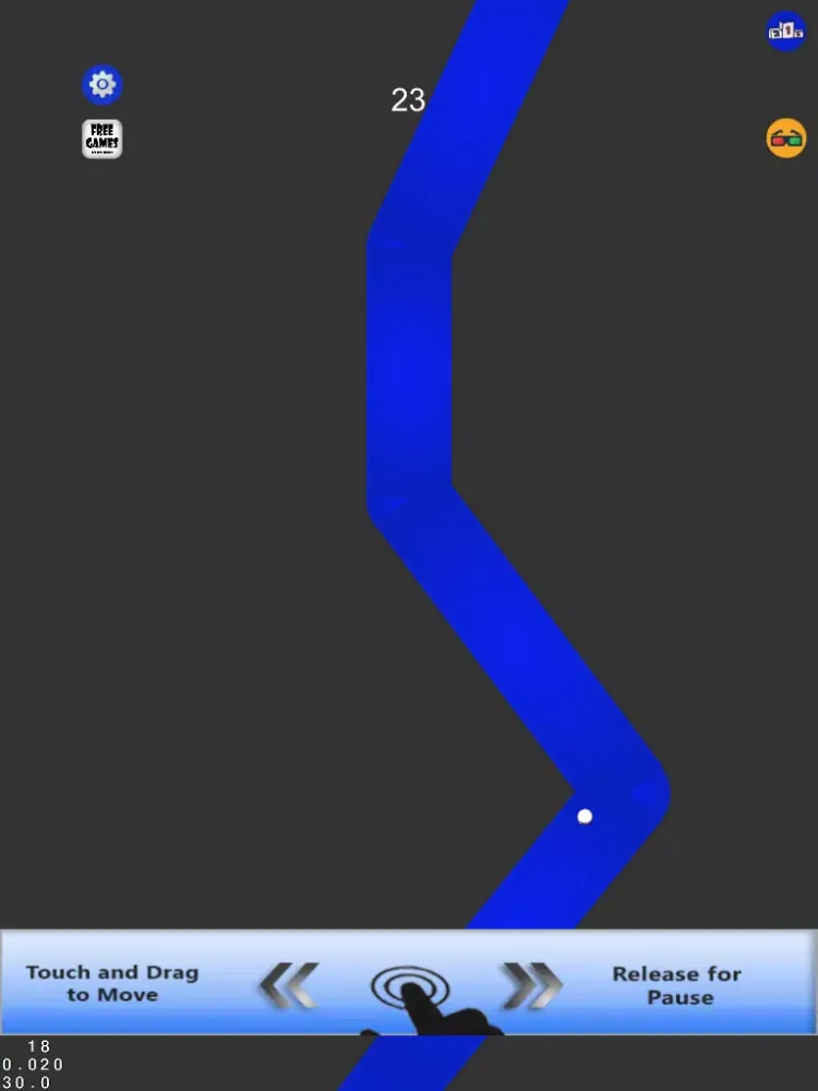 ภาพหน้าจอของ Impossible Stay In The Line Finger Game iPad 