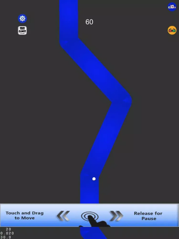 ภาพหน้าจอของ Impossible Stay In The Line Finger Game iPad 