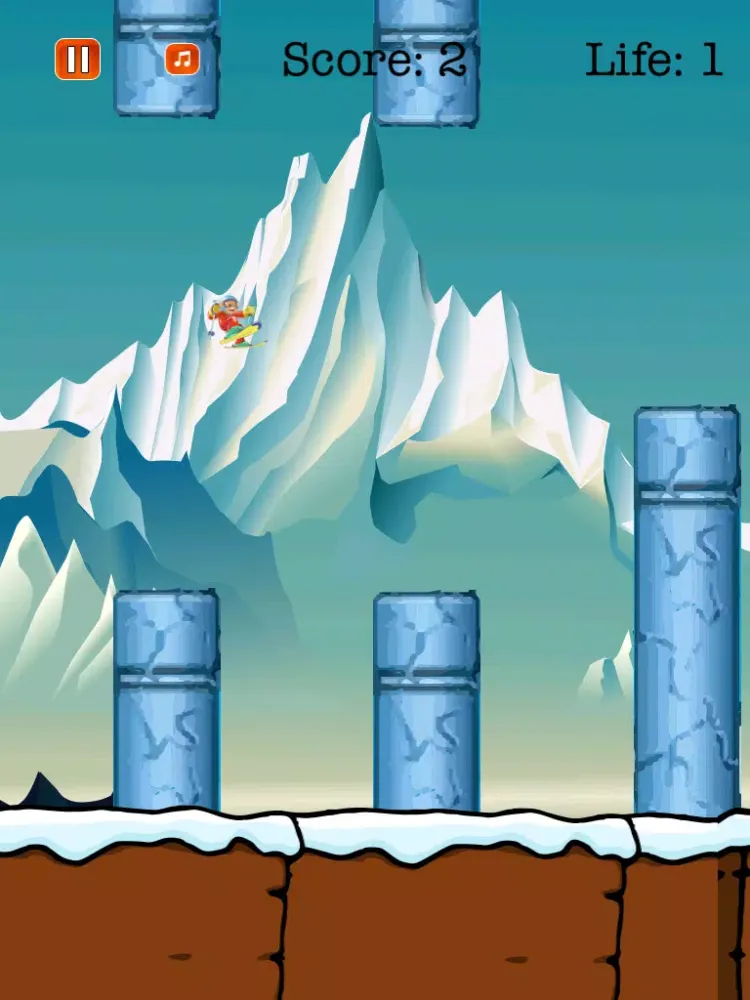 Tangkapan skrin Jetpack Ski Flying Stunt: Winter Sports Adventure iPad 