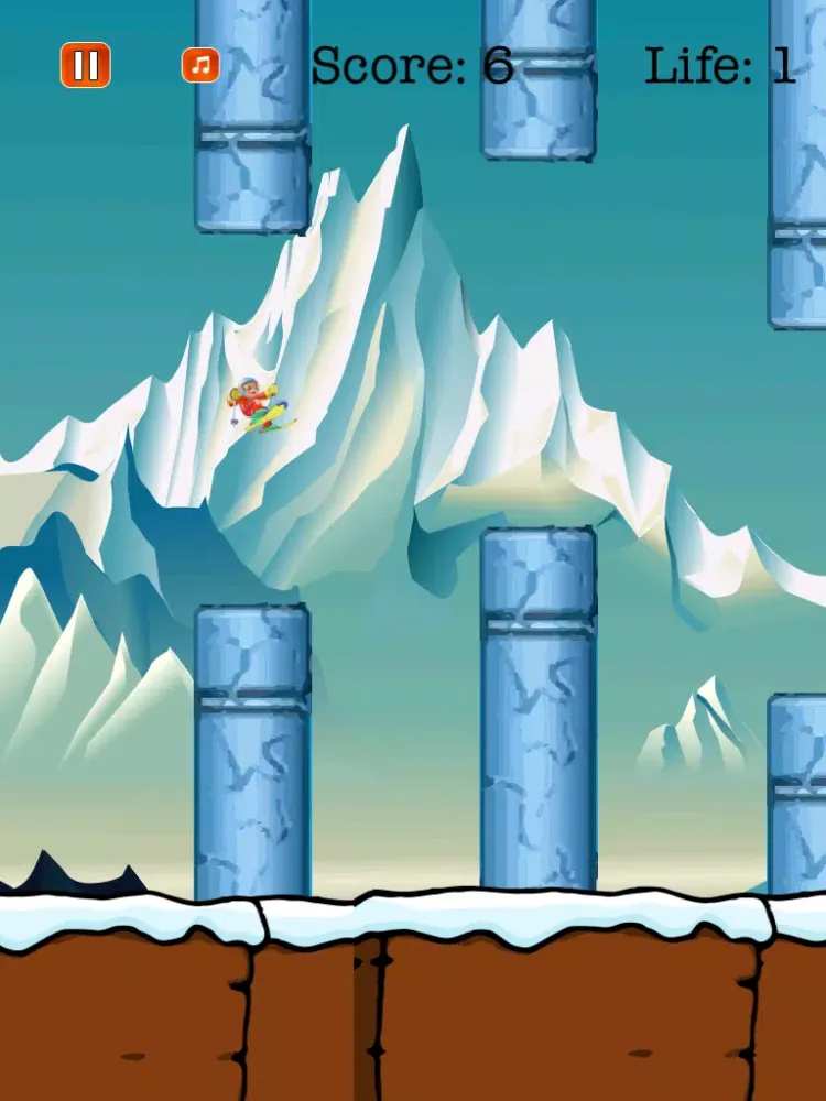 Tangkapan skrin Jetpack Ski Flying Stunt: Winter Sports Adventure iPad 