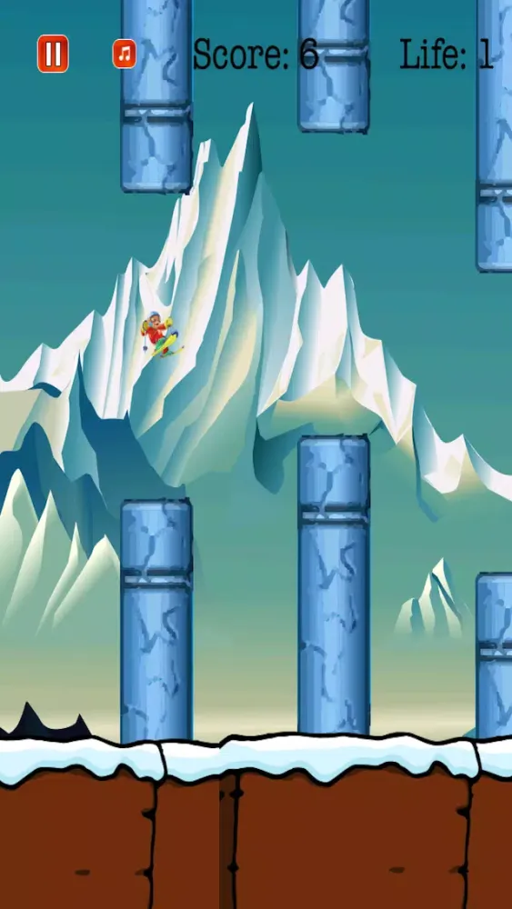 Tangkapan skrin Jetpack Ski Flying Stunt: Winter Sports Adventure