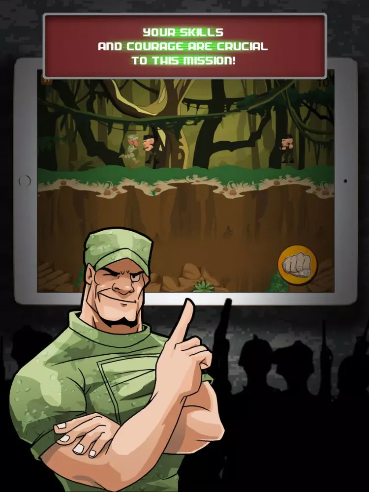 Jungle Heat Army Troopers World Run iPad  سکرین شاٹس