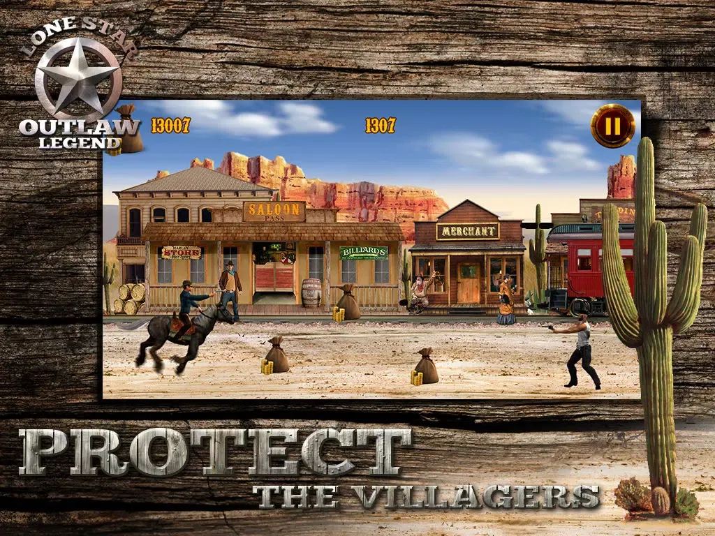 تصاویر Lone Star Outlaw Legend: Cowboy Ranger Old Wild West Shooter iPad 