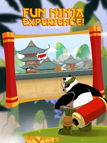 Tangkapan layar Ninja Panda Master Fighter Pro iPad 