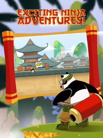 Tangkapan layar Ninja Panda Master Fighter Pro iPad 