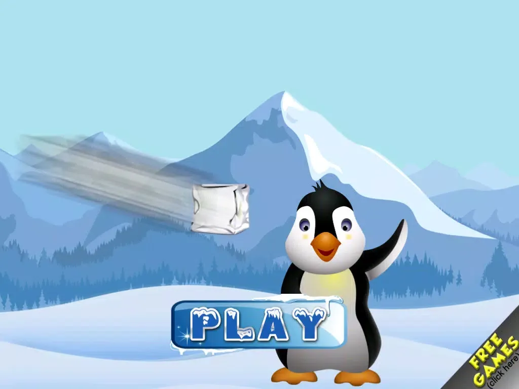 Tangkapan skrin Penguin Flying Ice Air Attack iPad 
