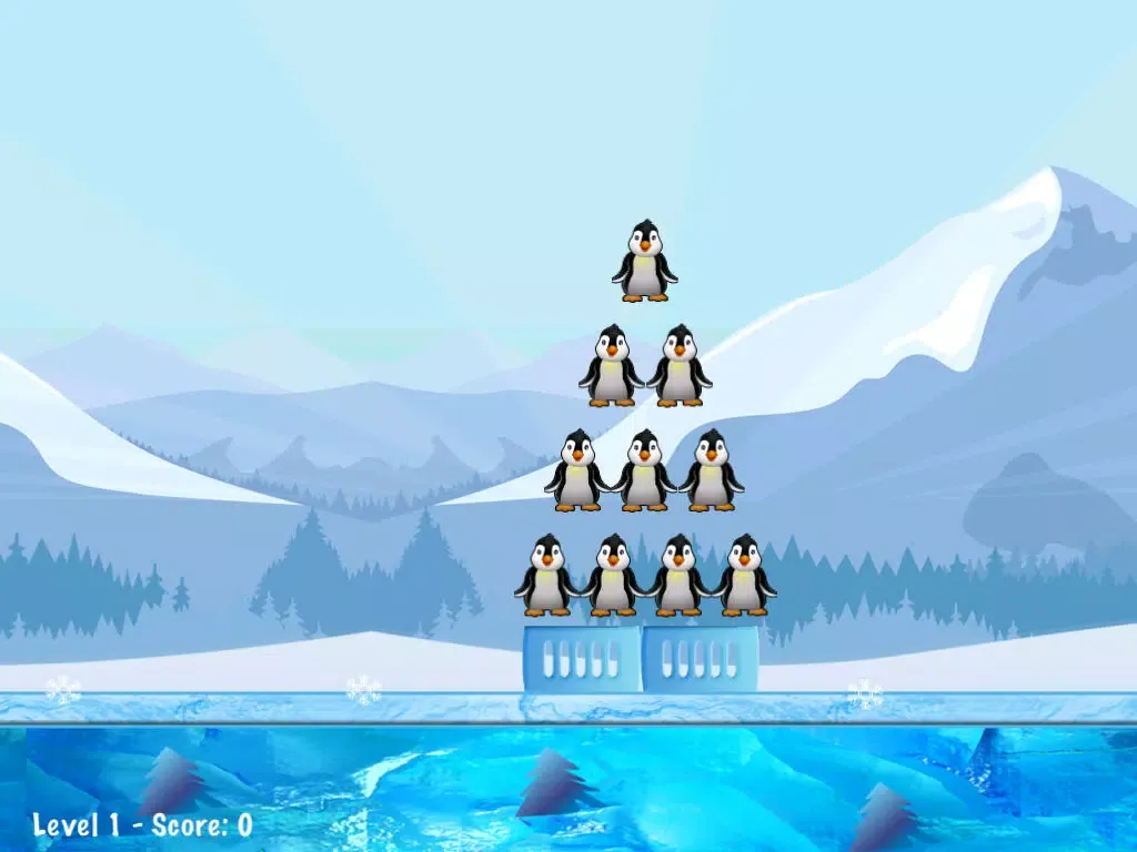 Tangkapan skrin Penguin Flying Ice Air Attack iPad 