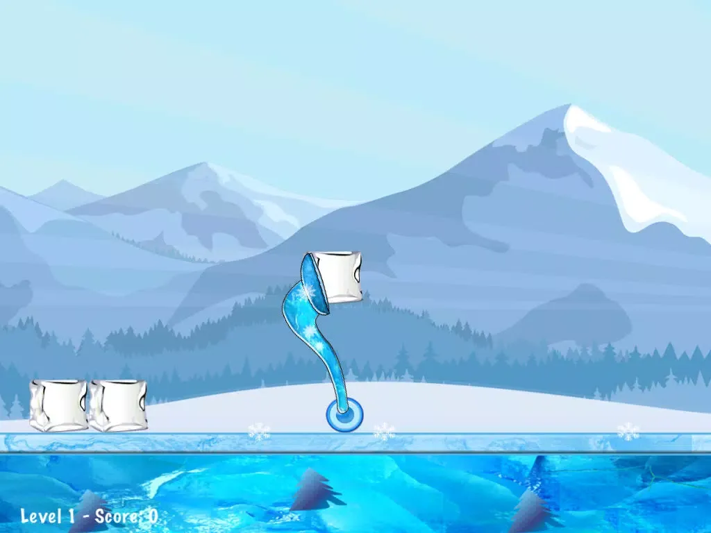 Tangkapan skrin Penguin Flying Ice Air Attack iPad 