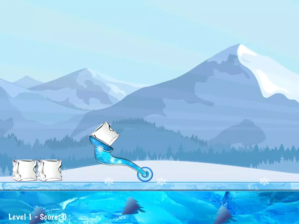 Tangkapan skrin Penguin Flying Ice Air Attack iPad 