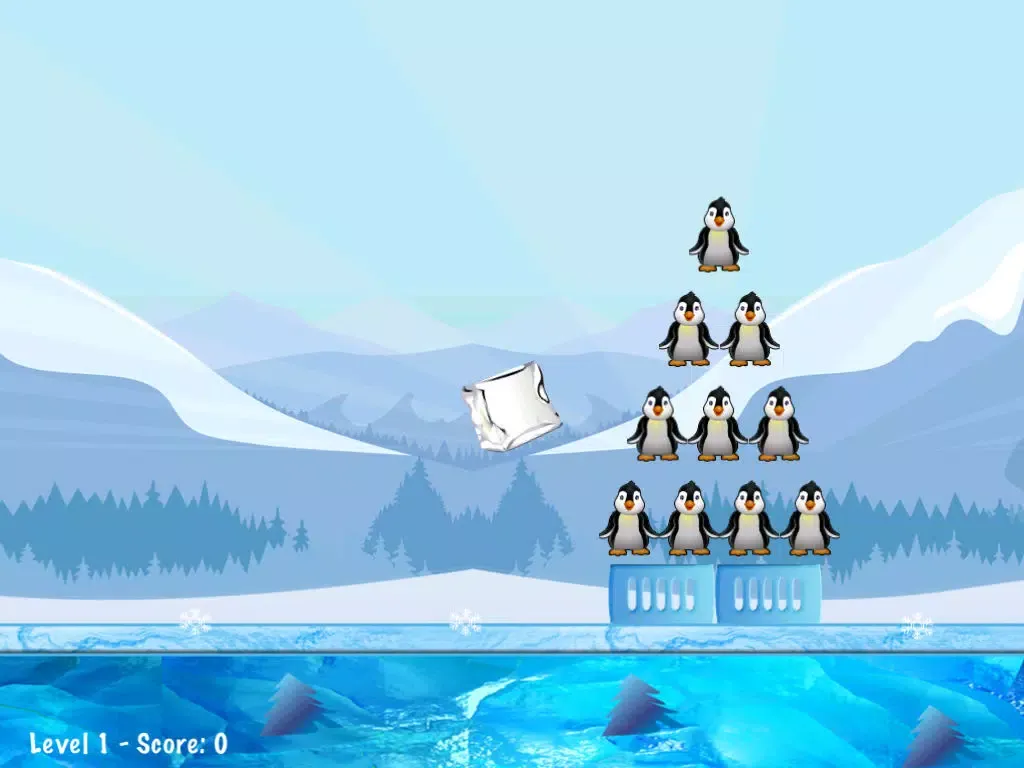 Tangkapan skrin Penguin Flying Ice Air Attack iPad 