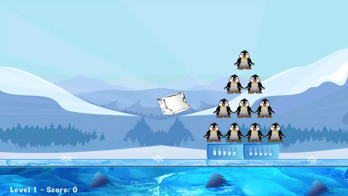 Tangkapan skrin Penguin Flying Ice Air Attack