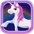 Pretty Little Unicorn Rush: Rainbow Pony Games for Girls