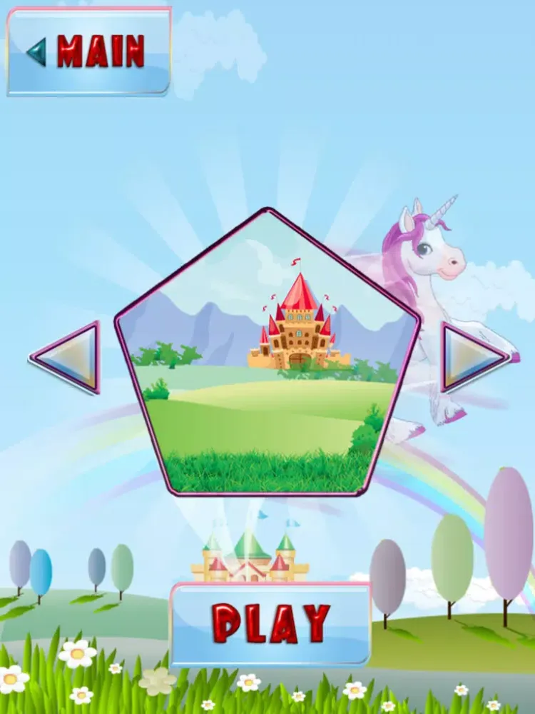 Pretty Little Unicorn Rush: Rainbow Pony Games for Girls iPad  스크린샷